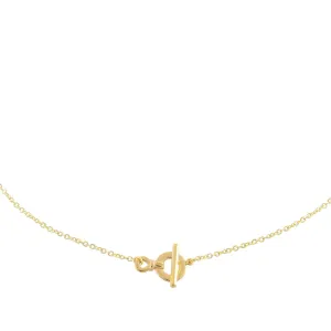 Dainty Toggle Necklace 14K