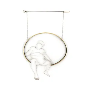 Danielle Attoe Large Seated Figure Brooch