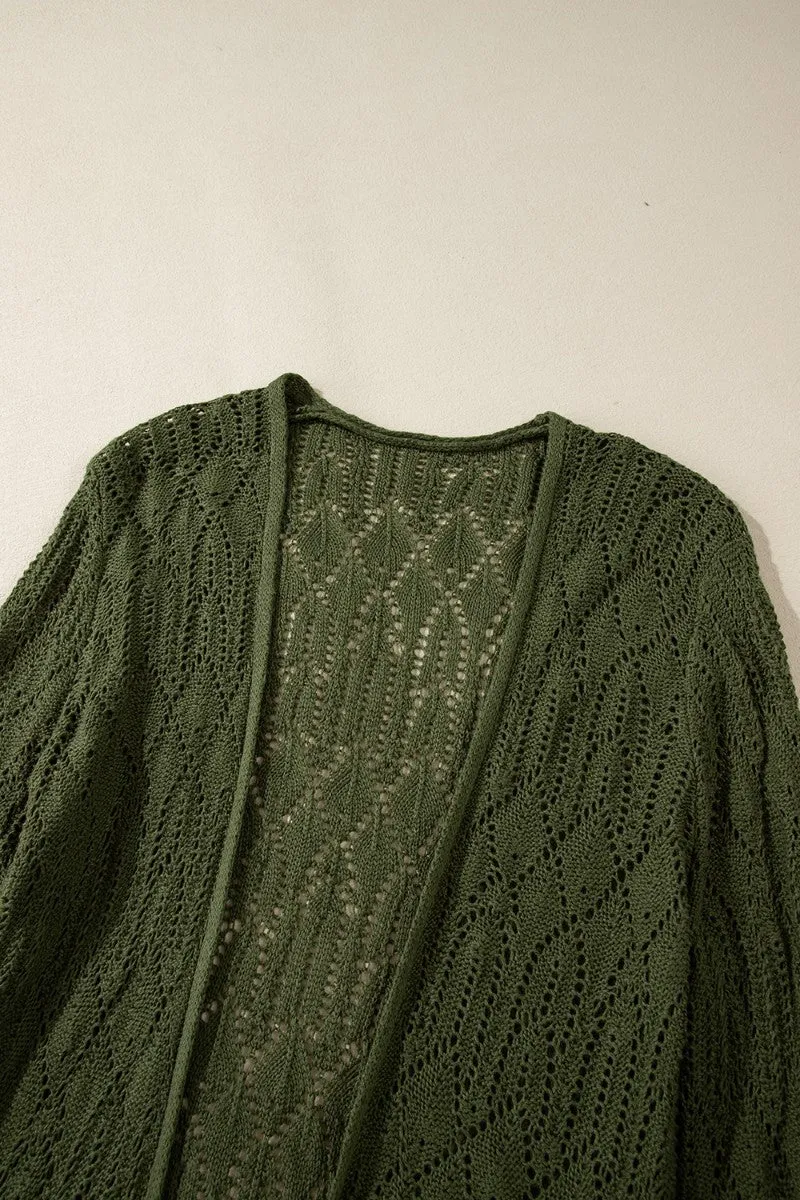 Dark Colored Long Sleeve Cardigan