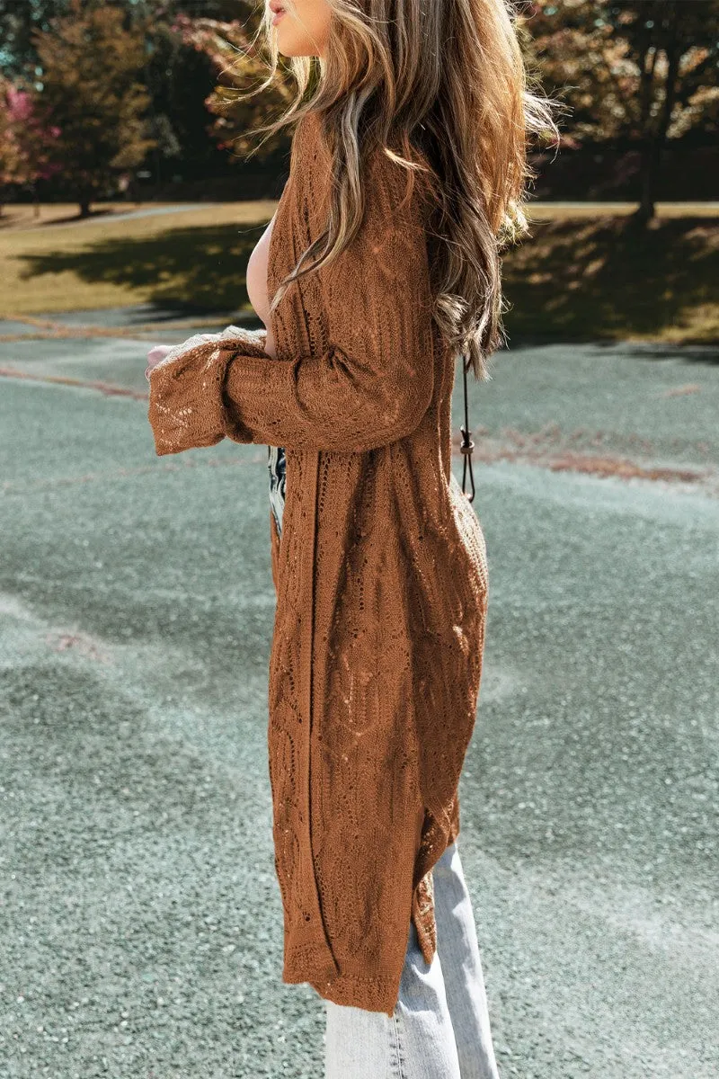 Dark Colored Long Sleeve Cardigan