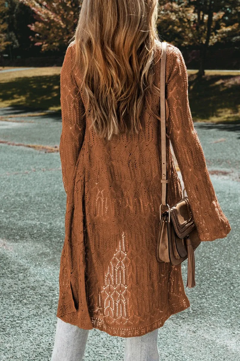Dark Colored Long Sleeve Cardigan