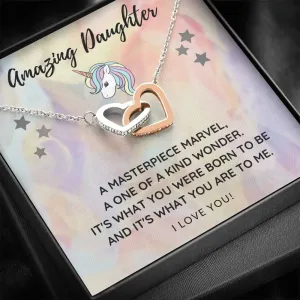 Daughter Heart Necklace-A one of a kind wonder