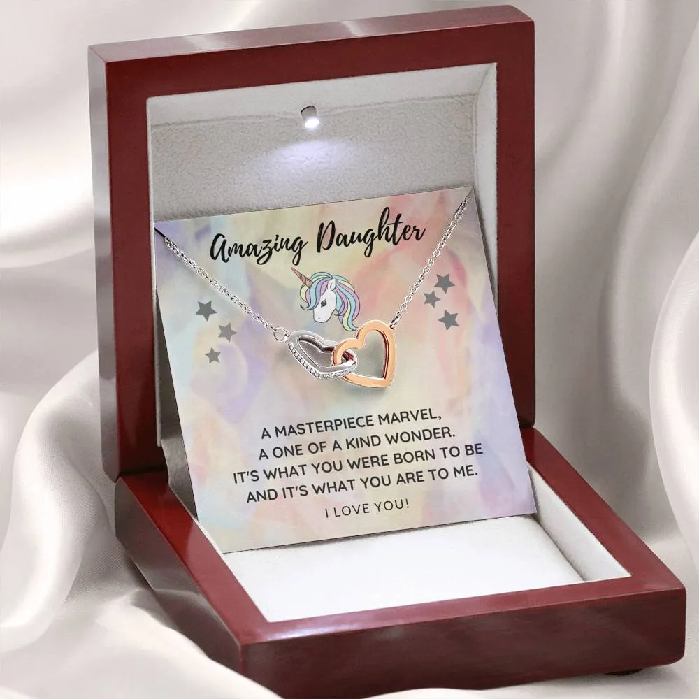 Daughter Heart Necklace-A one of a kind wonder