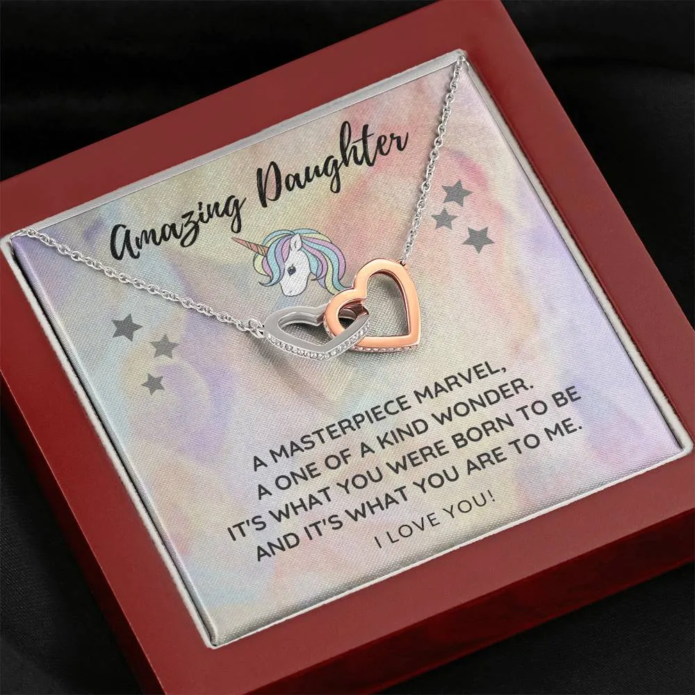 Daughter Heart Necklace-A one of a kind wonder