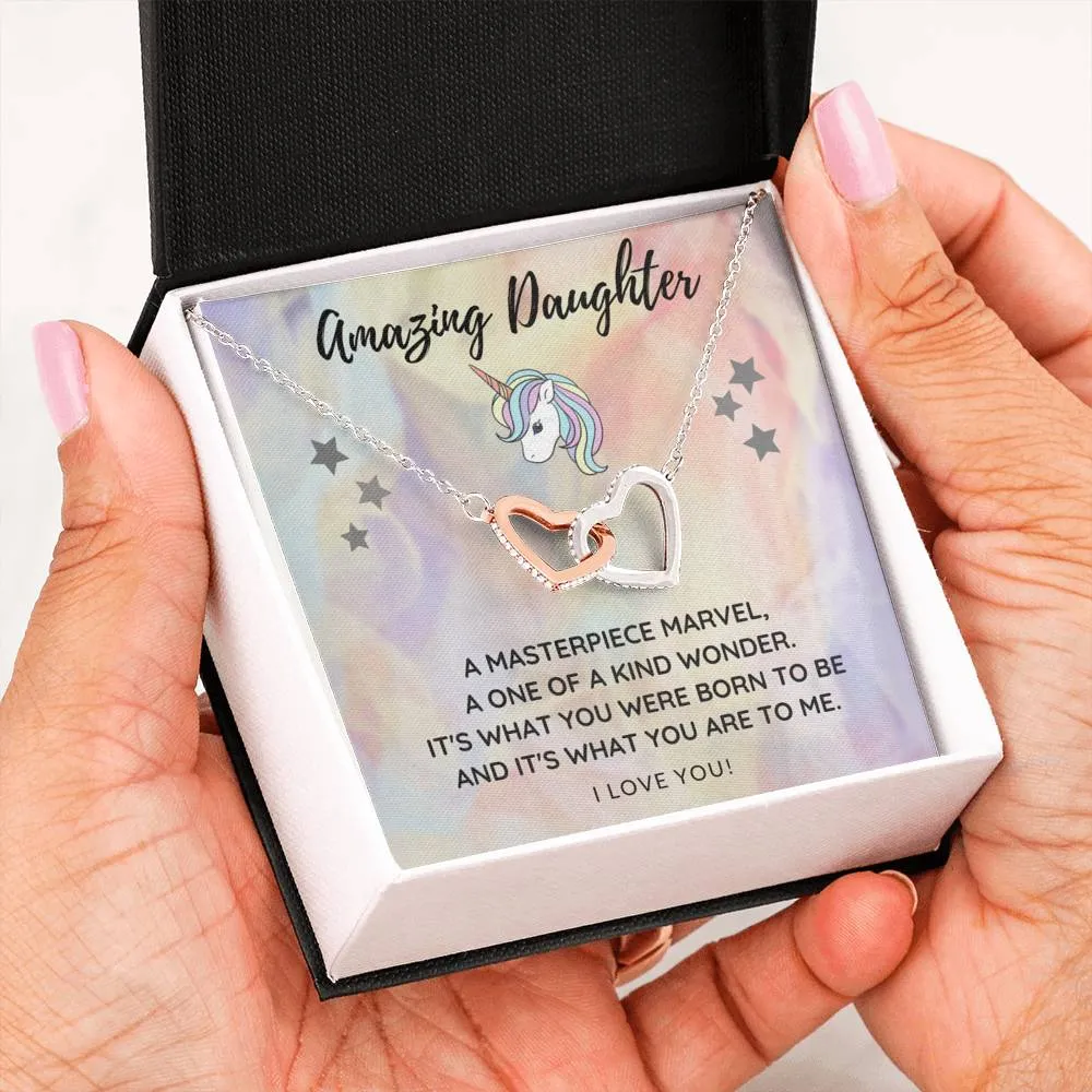 Daughter Heart Necklace-A one of a kind wonder
