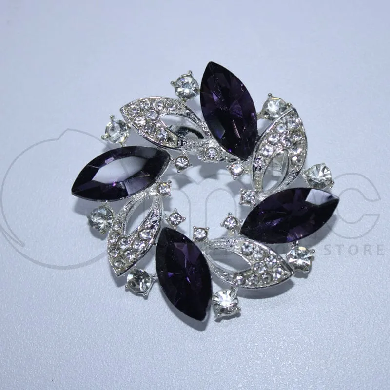 Diamante Brooch Pins