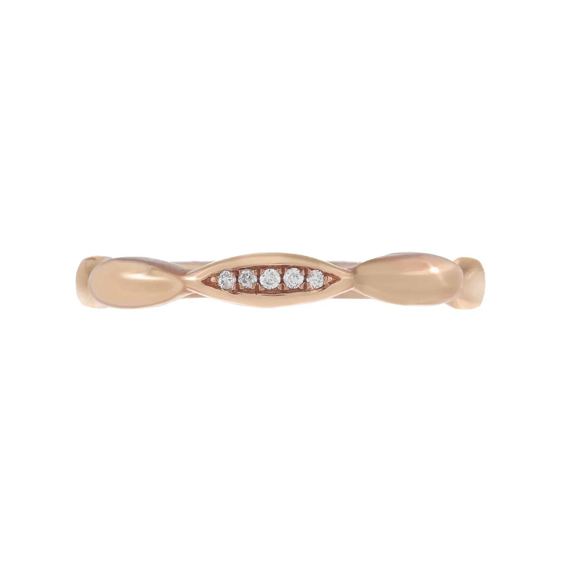 Diamond Bamboo Ring 10K