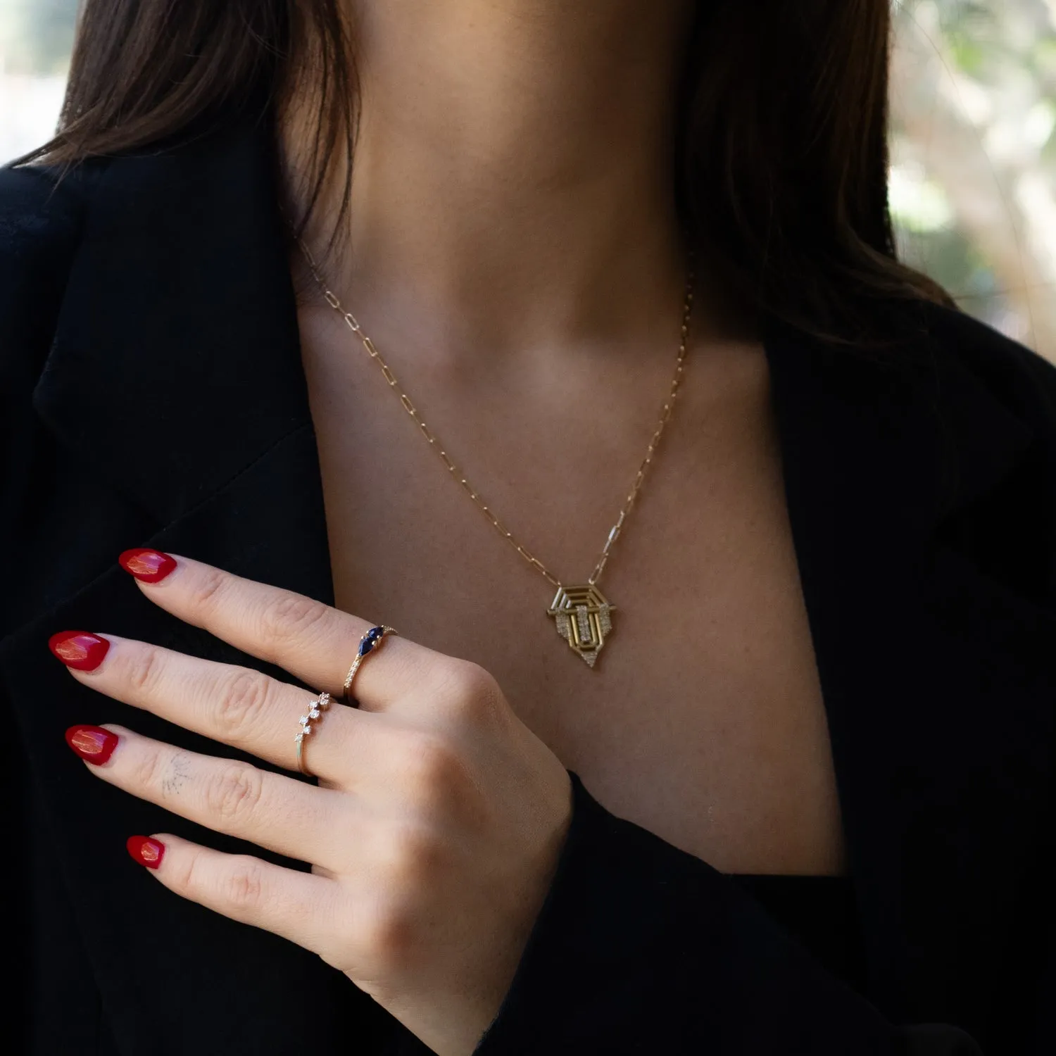 Diamond Dance Solid Gold Ring