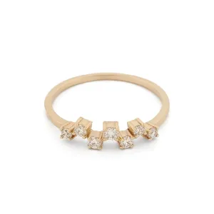 Diamond Dance Solid Gold Ring