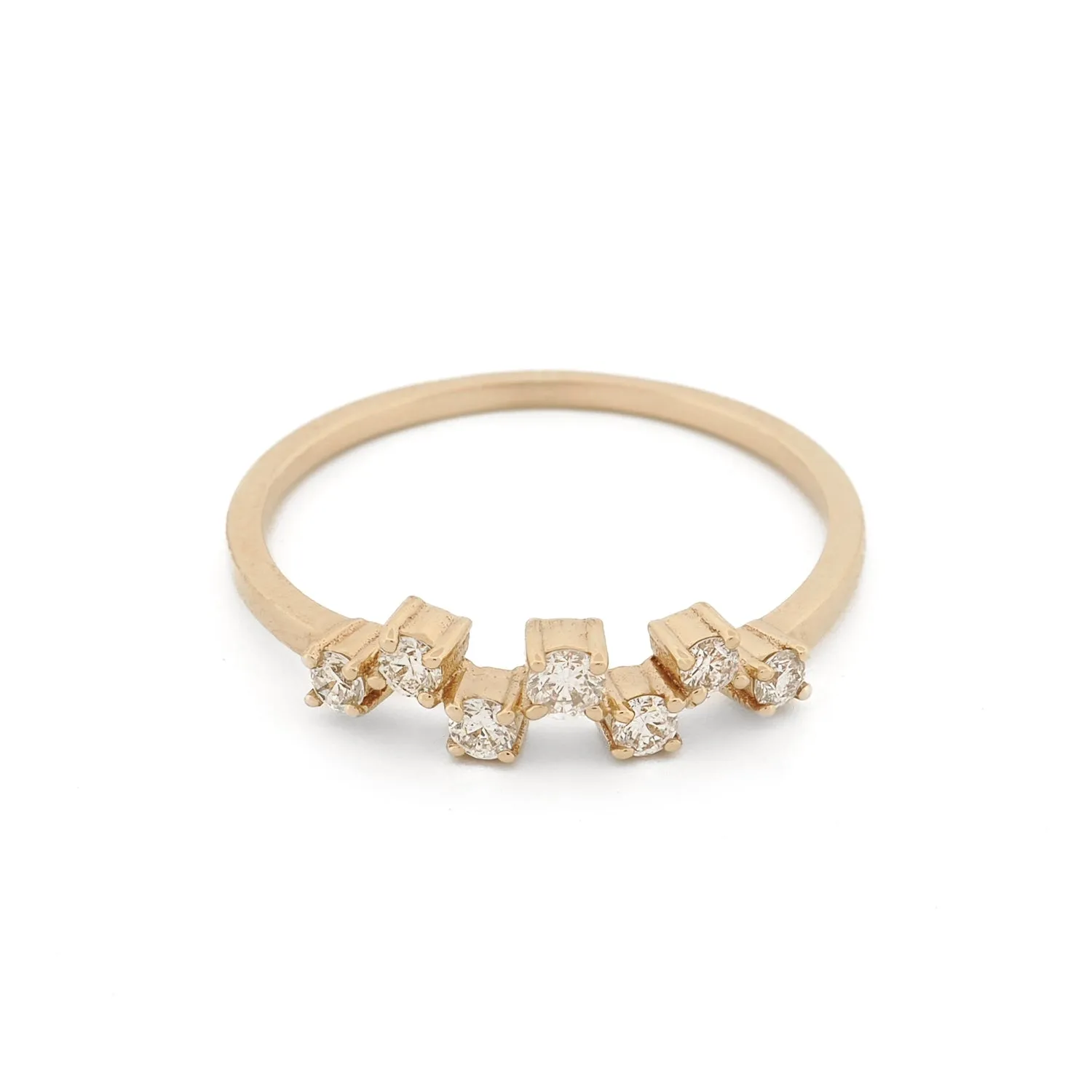 Diamond Dance Solid Gold Ring