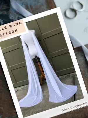 DIY Cathedral Length Tulle Wedding Wing Cape Pattern PDF Tutorial