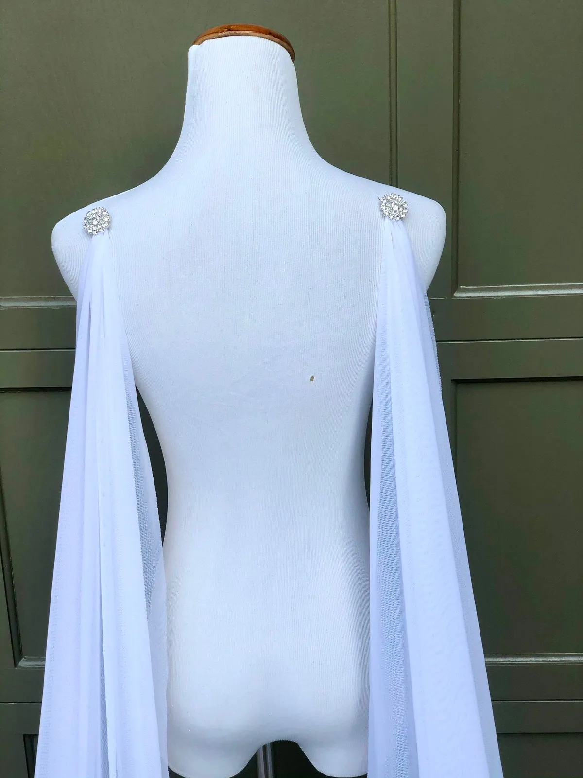 DIY Cathedral Length Tulle Wedding Wing Cape Pattern PDF Tutorial