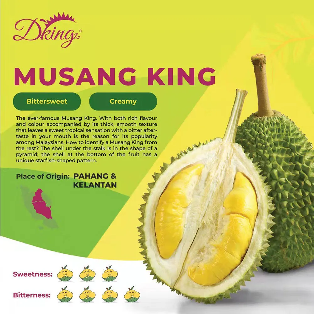 DKing Premium Musang King Durian - 2-2.2kg