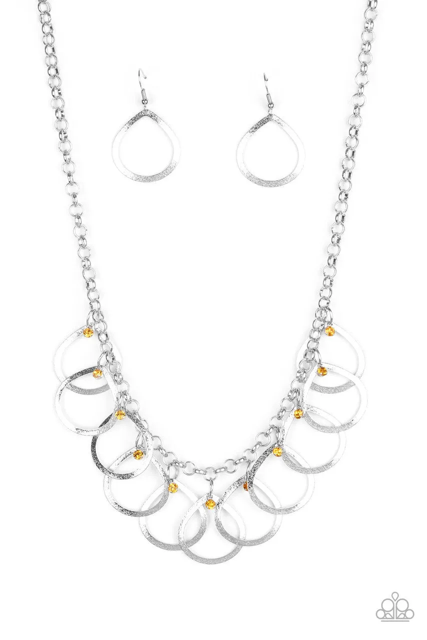 Drop by Drop Yellow Paparazzi Necklace