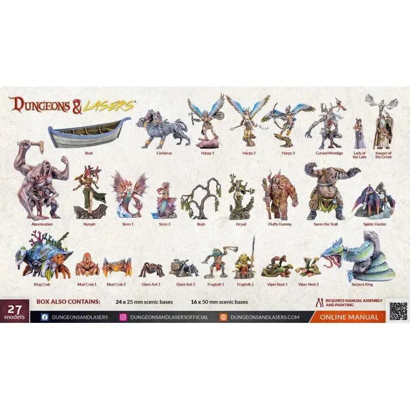 Dungeons & Lasers - Fantasy Miniatures Set