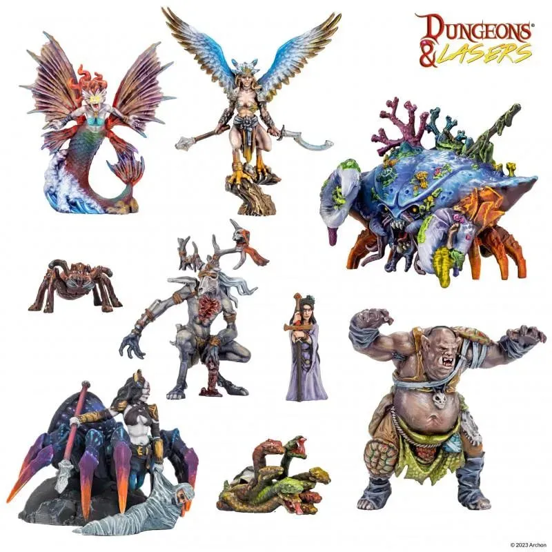Dungeons & Lasers - Fantasy Miniatures Set