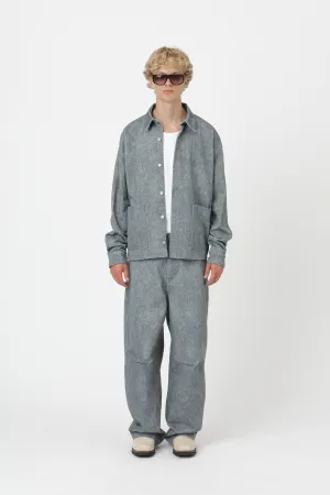 Dustin Faux Denim - Blue