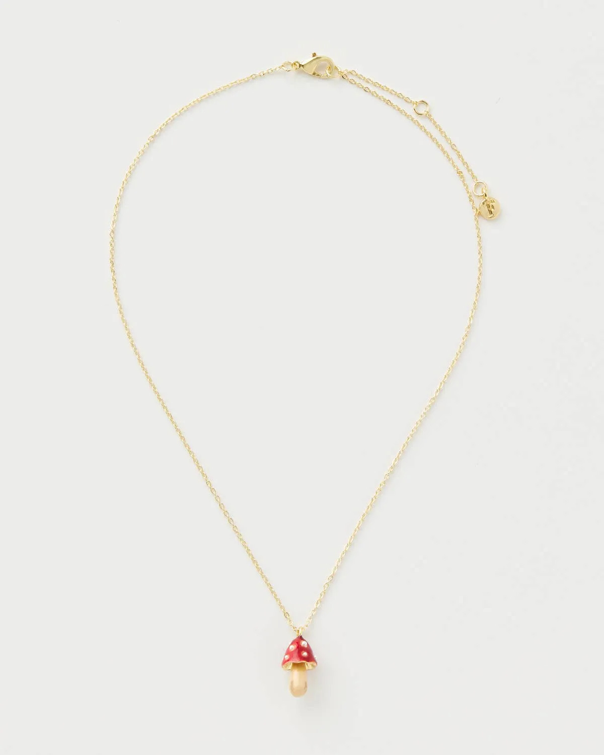 Enamel Mushroom Necklace