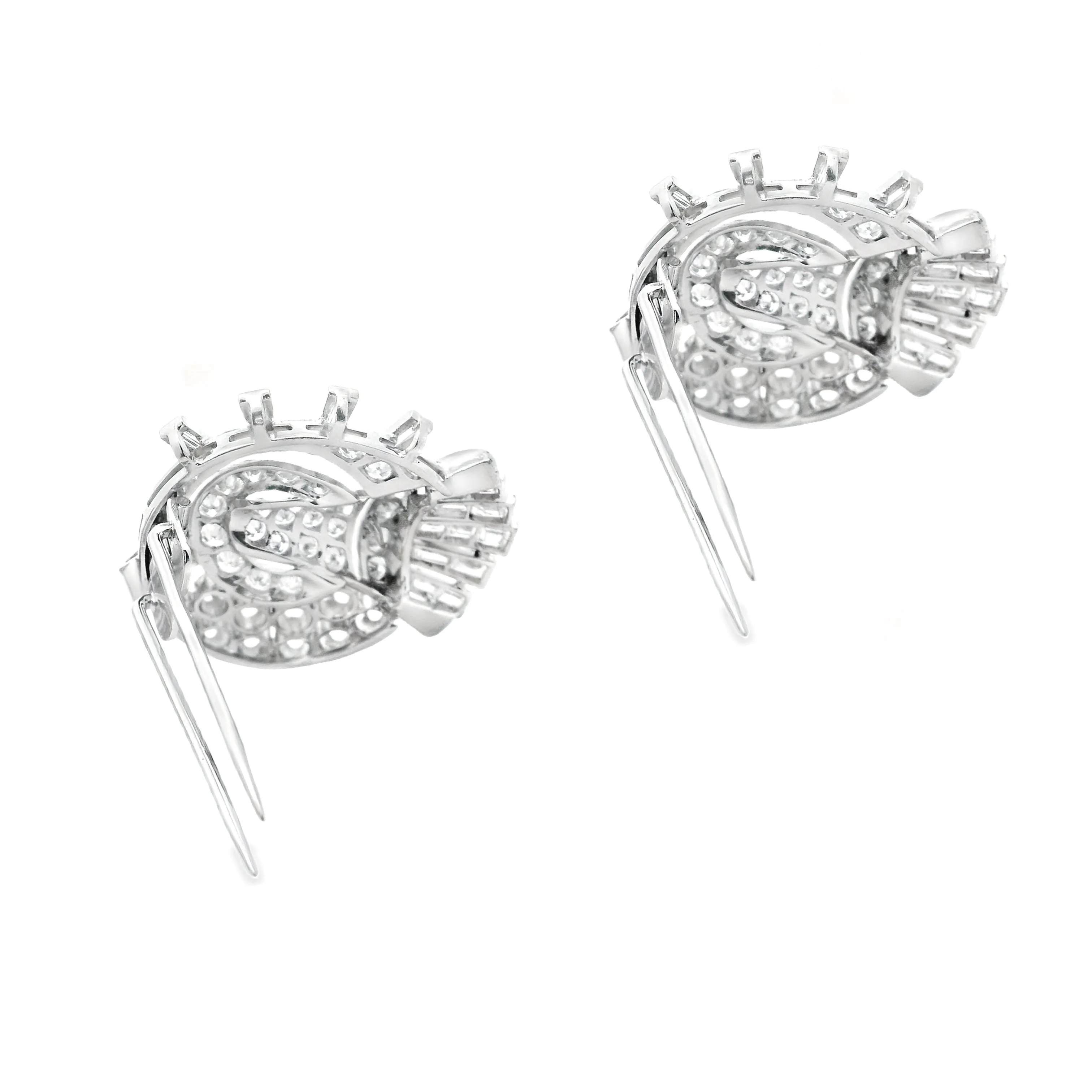 Estate Platinum Diamond Brooch