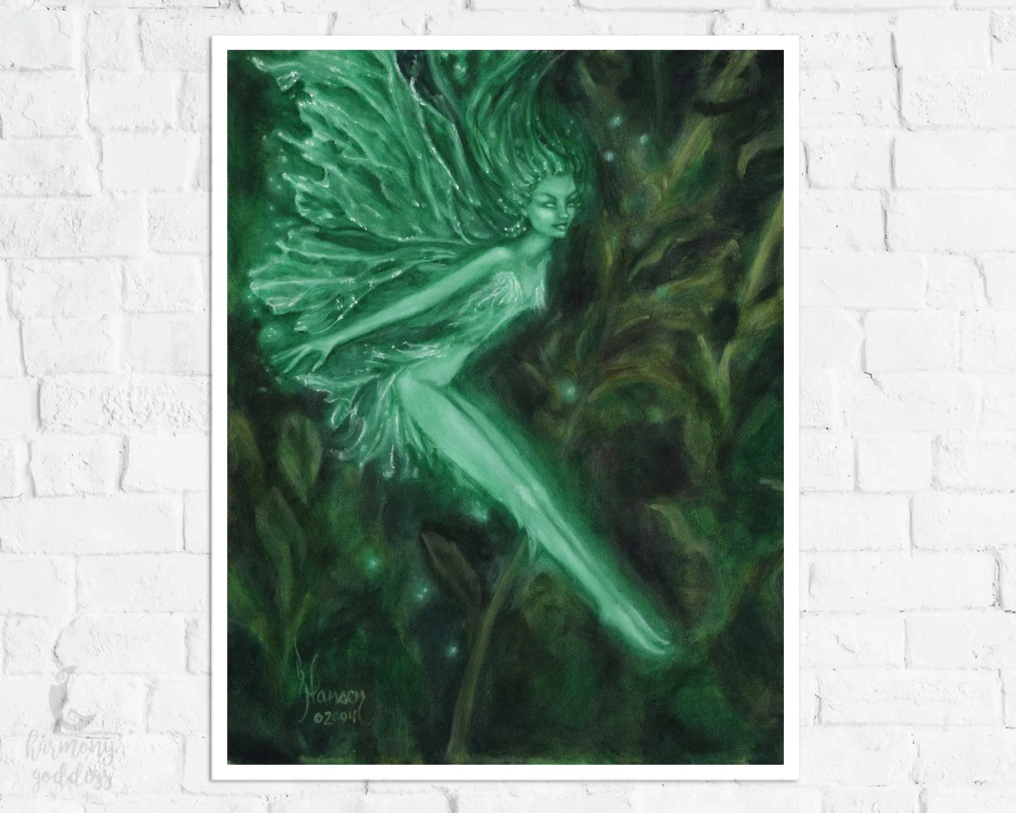 Faerie of the Green pagan fantasy art print
