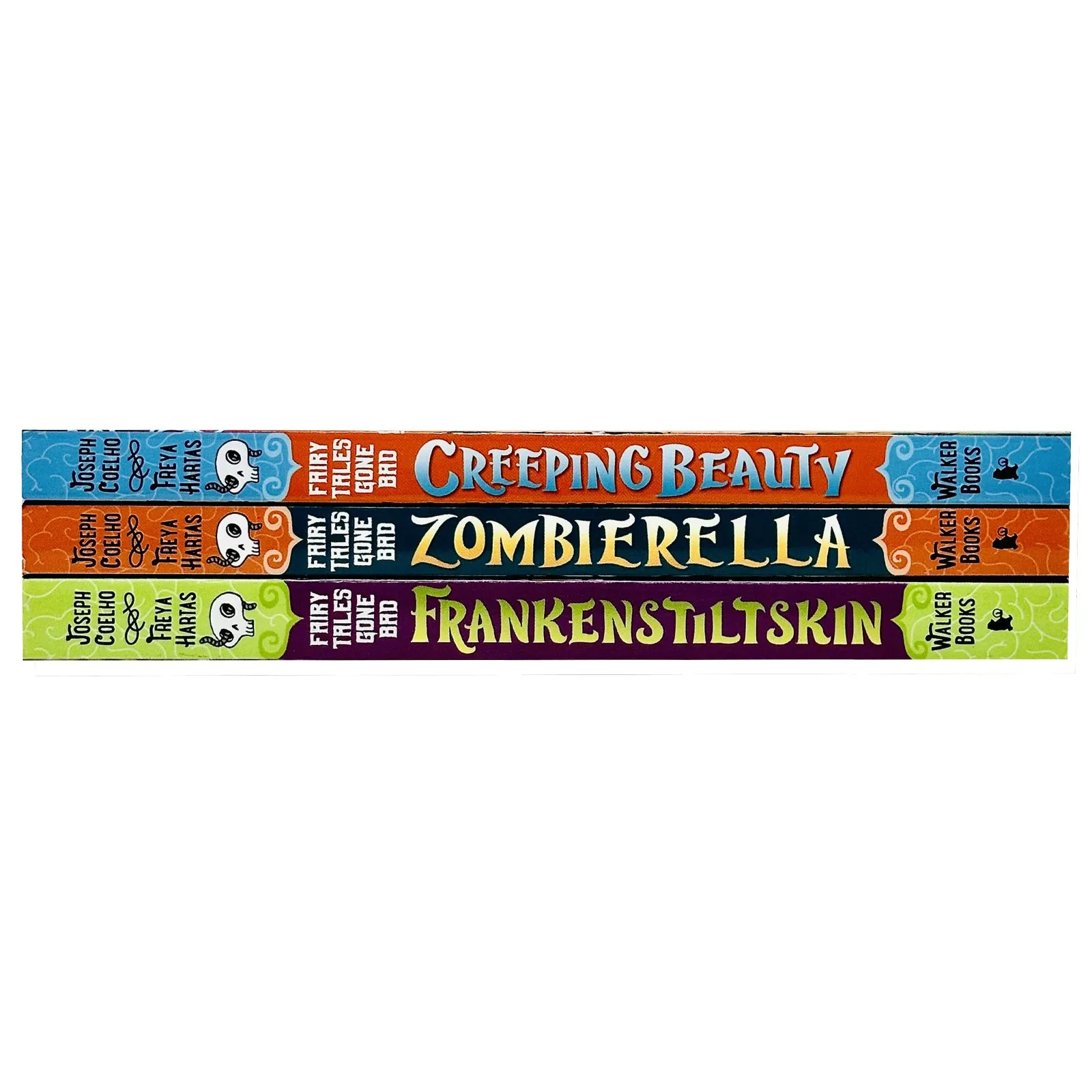 Fairy Tales Gone Bad Series Collection 3 Books Set By Joseph Coelho (Zombierella, Creeping Beauty, Frankenstiltskin)