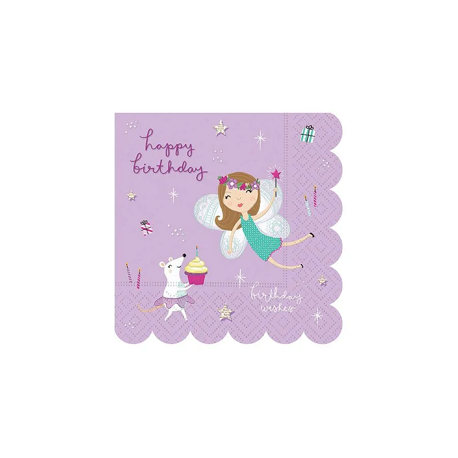Fantastical Birthday Beverage Napkins - Set of 16