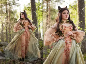 Fantasy fairy soft pastel dress