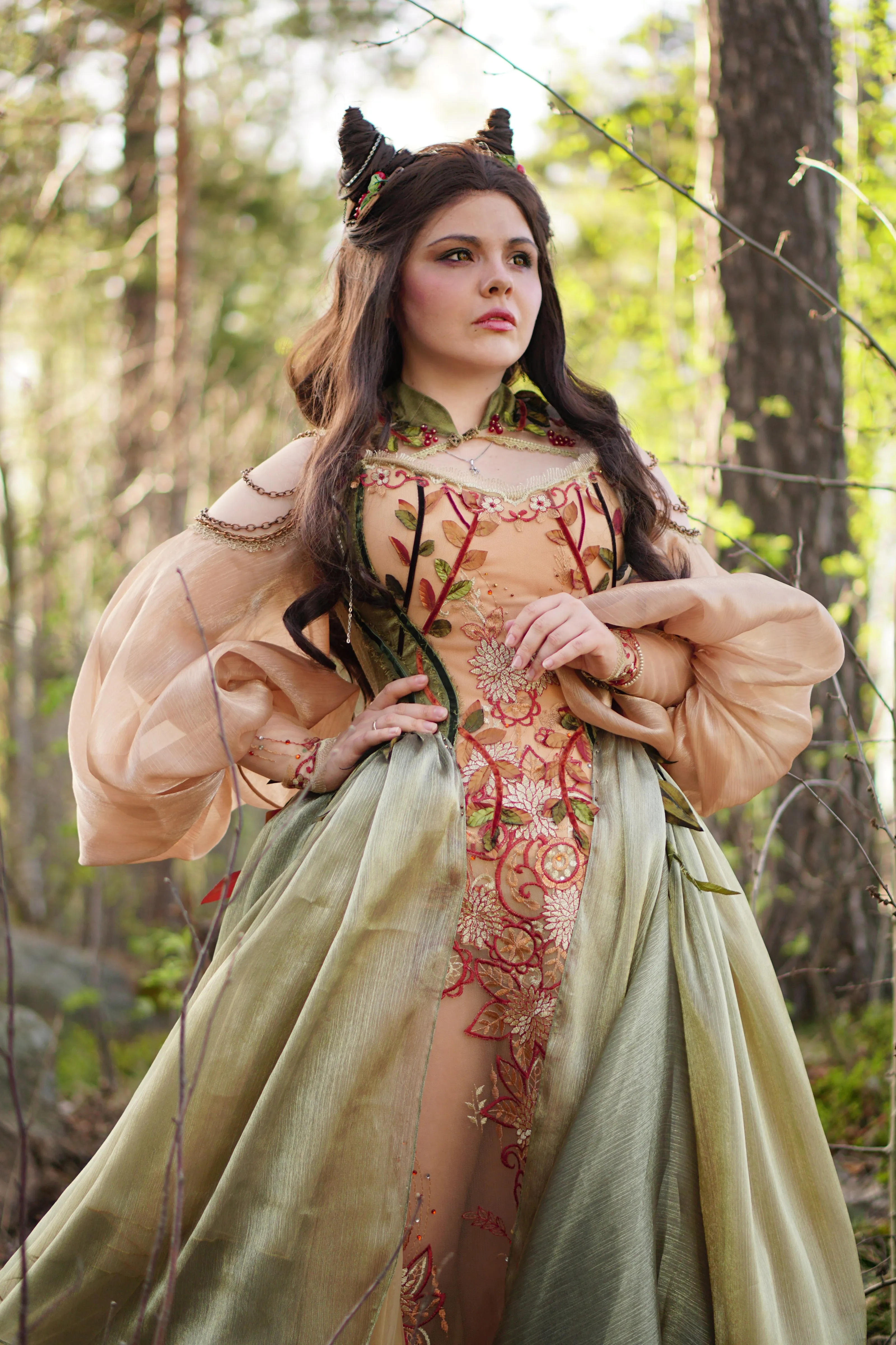 Fantasy fairy soft pastel dress