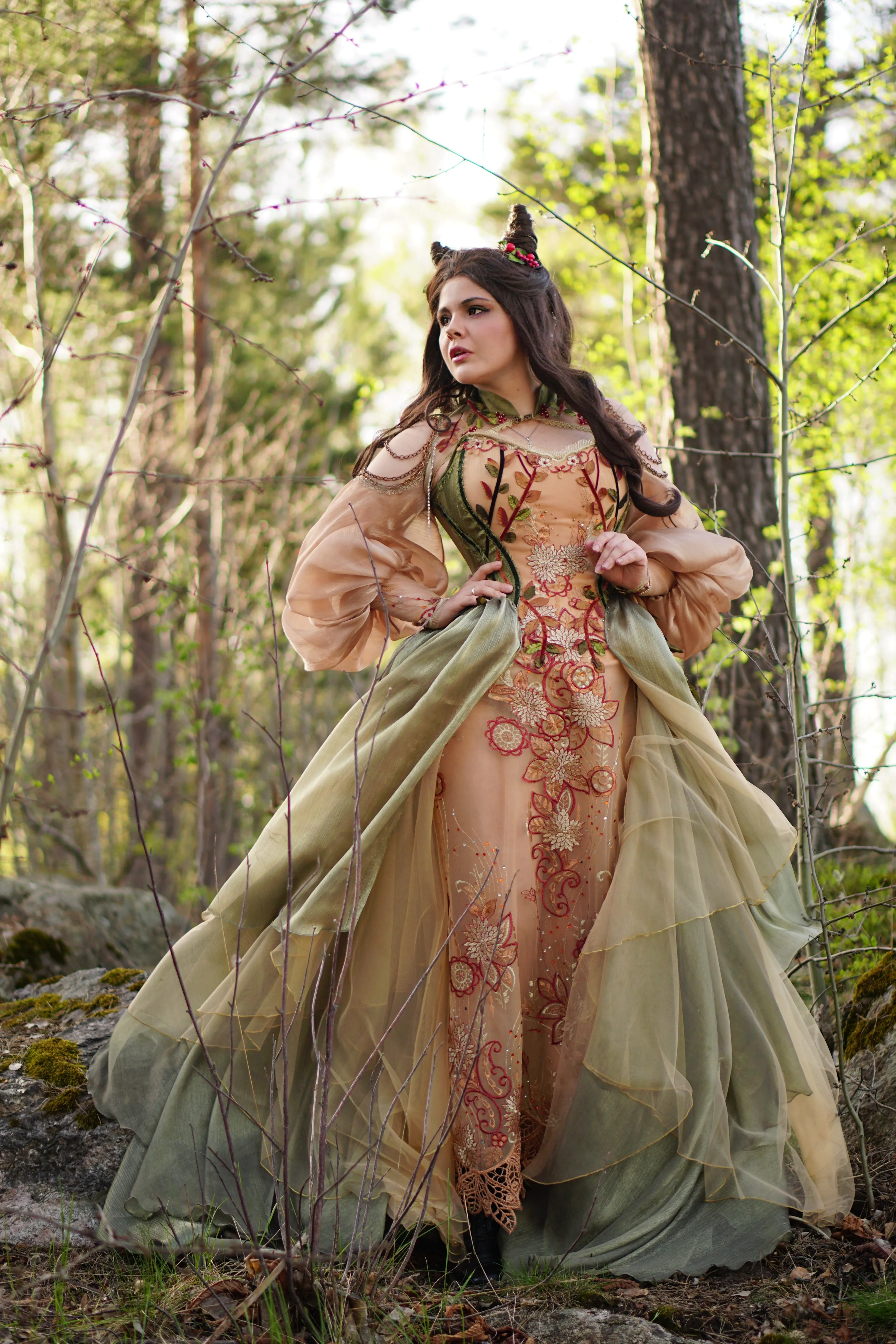 Fantasy fairy soft pastel dress