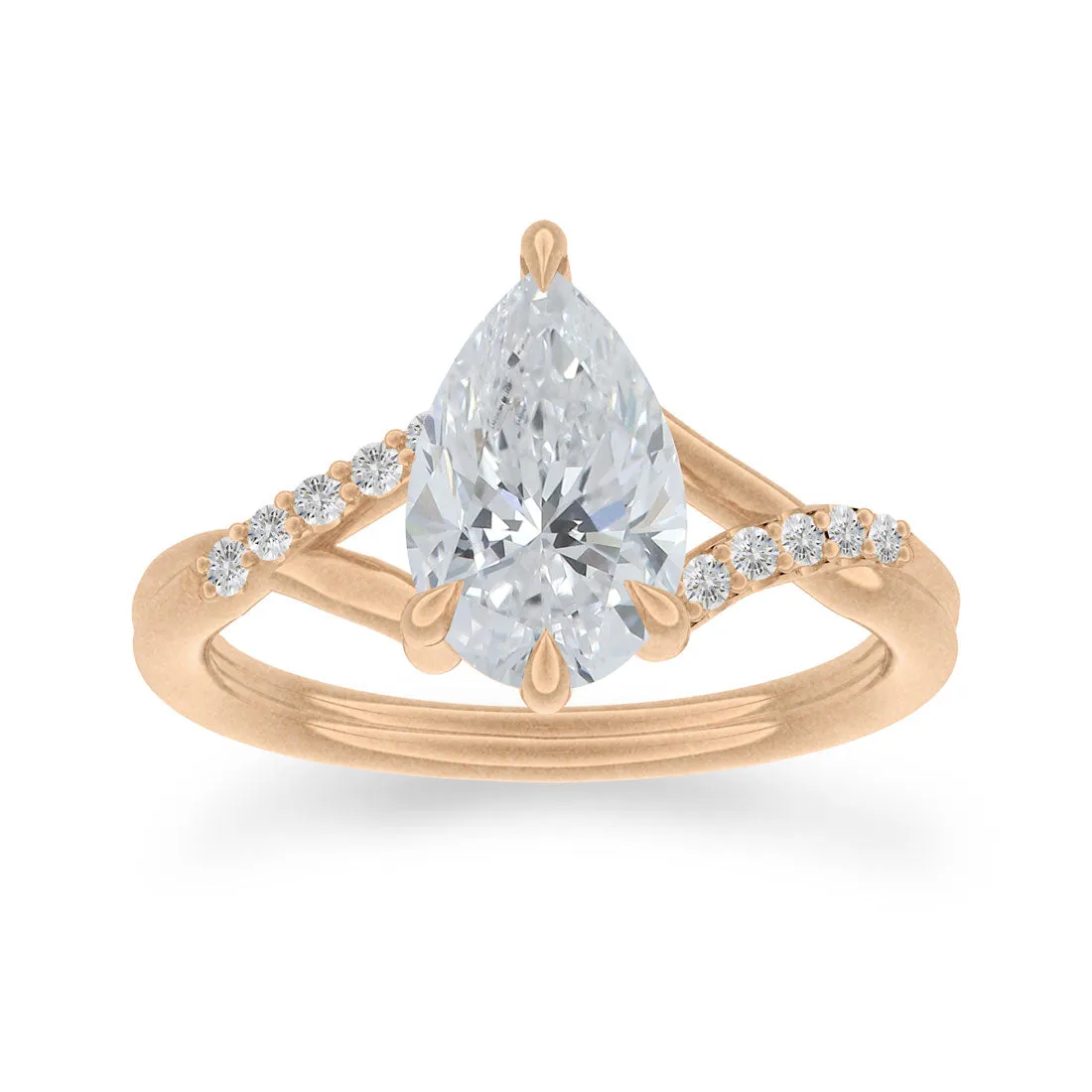 Faye Pear Diamond Engagement Ring