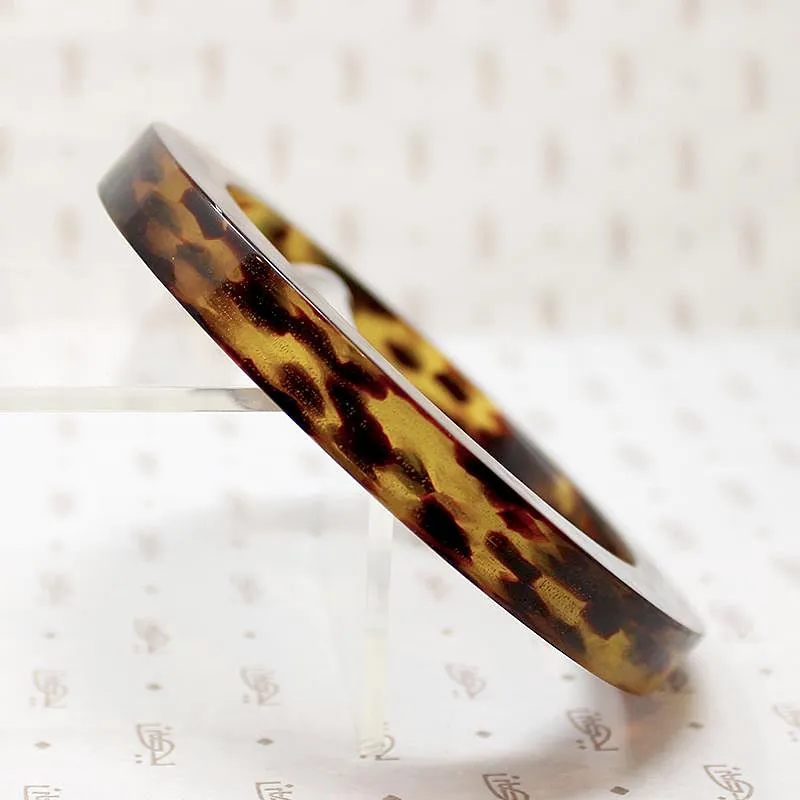 Funky Chunky Art Moderne Celluloid Bangle Bracelet