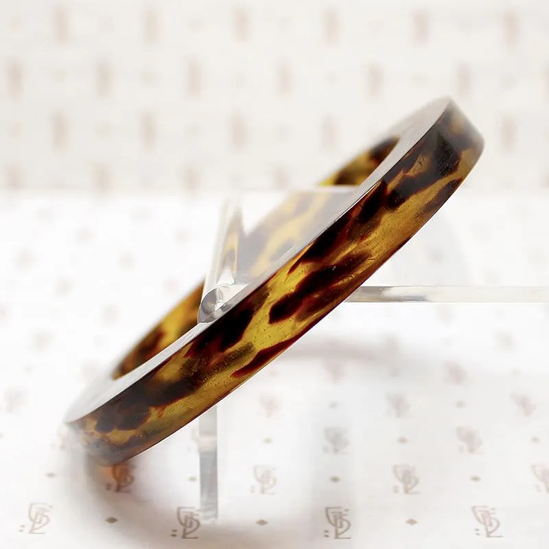 Funky Chunky Art Moderne Celluloid Bangle Bracelet