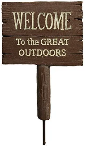 Ganz Collectible Fairy Garden 3.5" Great Outdoors Signs
