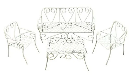 Ganz Collectible Fairy Garden Patio Set of 4