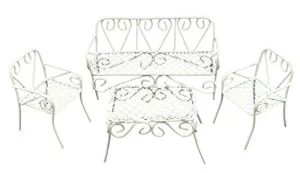 Ganz Collectible Fairy Garden Patio Set of 4
