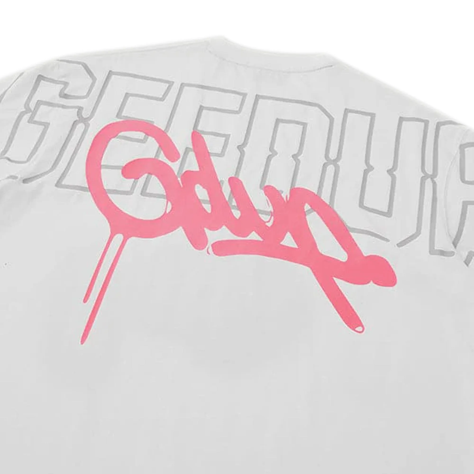 Geedup Neon Core Logo T-Shirt 'White / Pink' (2025)