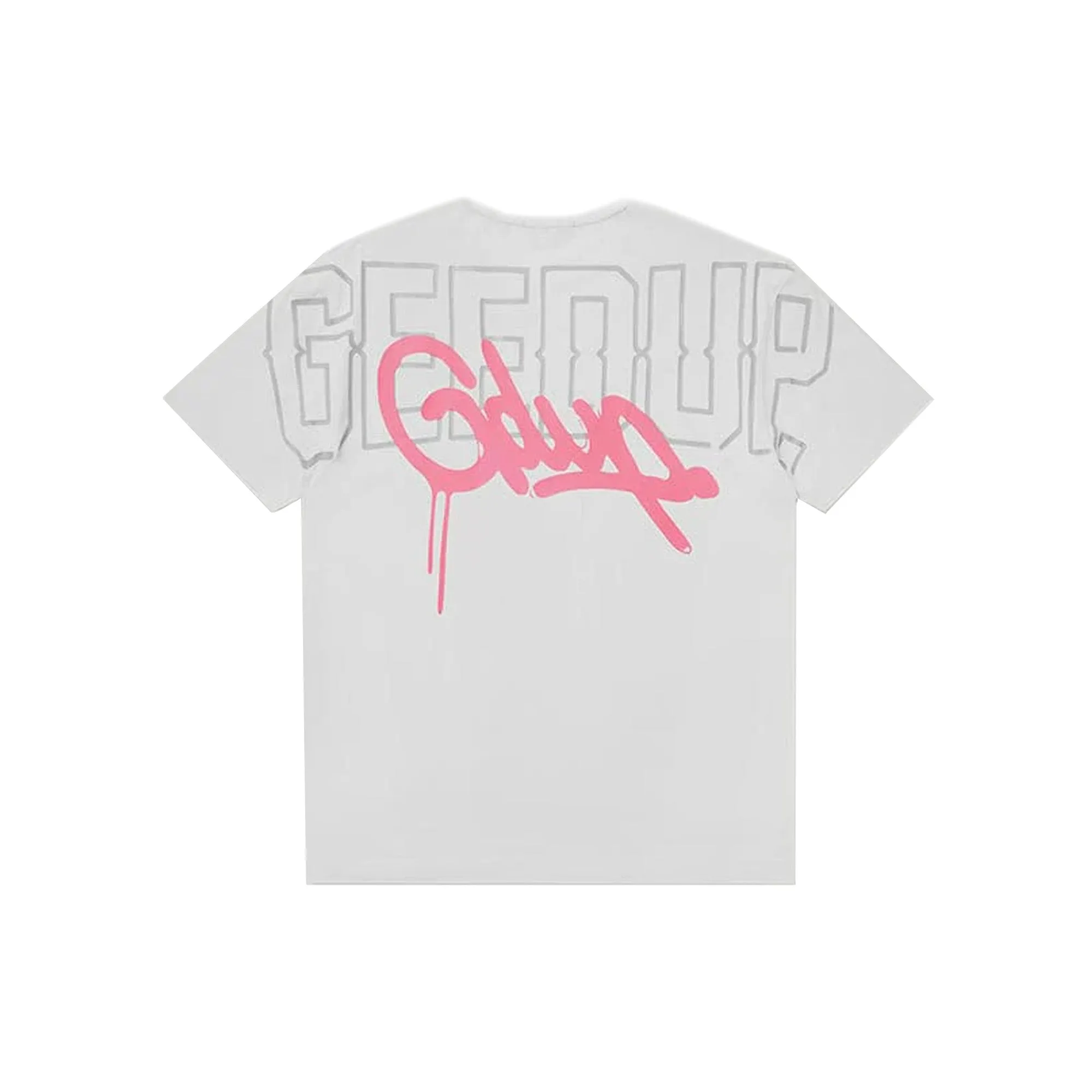 Geedup Neon Core Logo T-Shirt 'White / Pink' (2025)