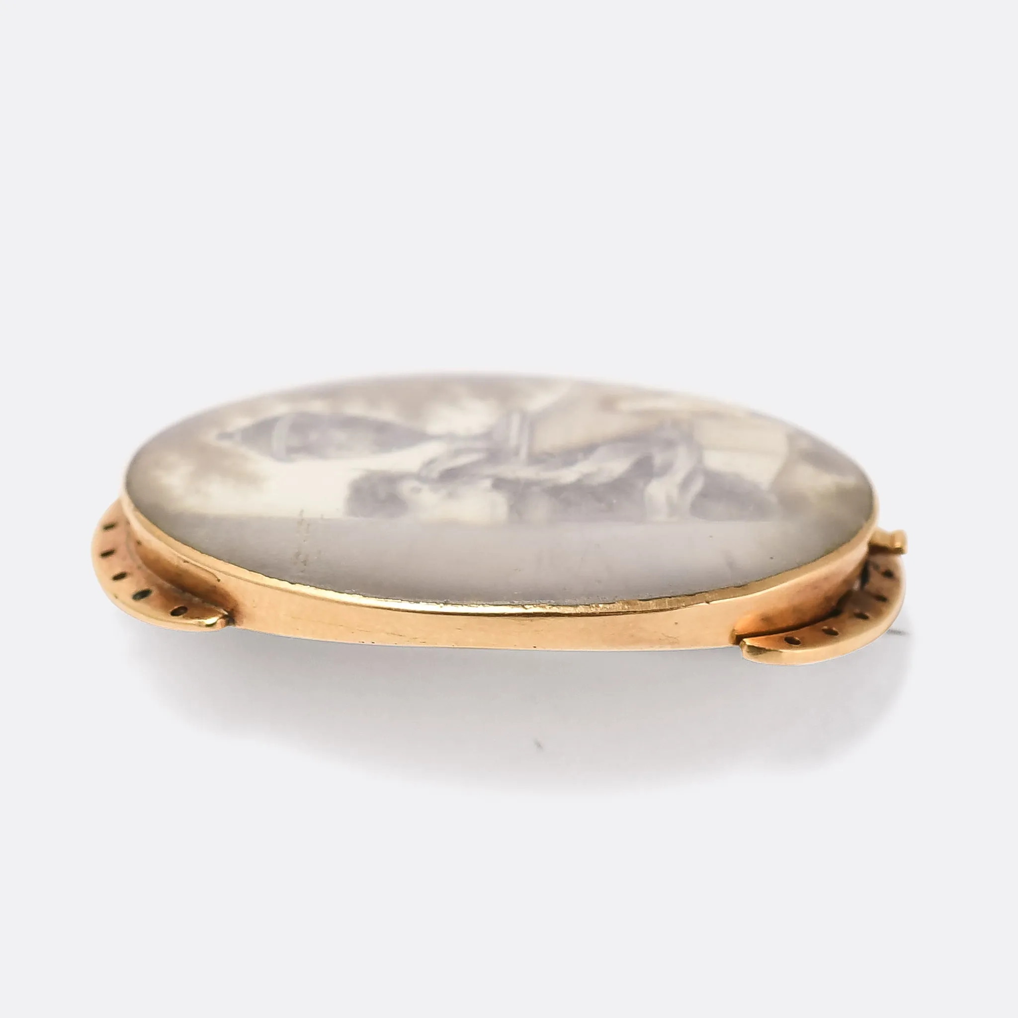 Georgian Sepia Mourning Clasp