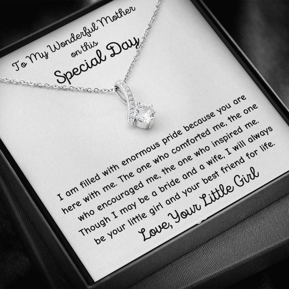 Gift For Mother of the Bride - Your Little Girl Necklace Gift