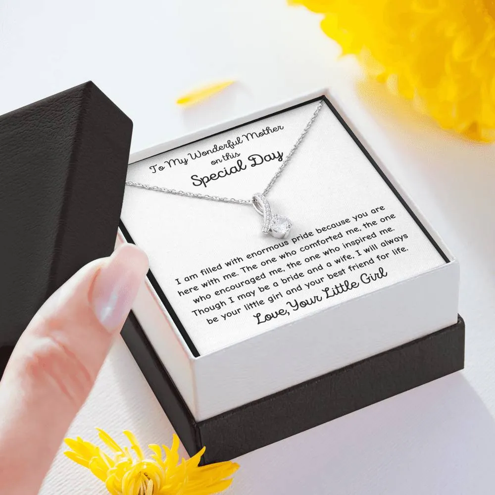 Gift For Mother of the Bride - Your Little Girl Necklace Gift