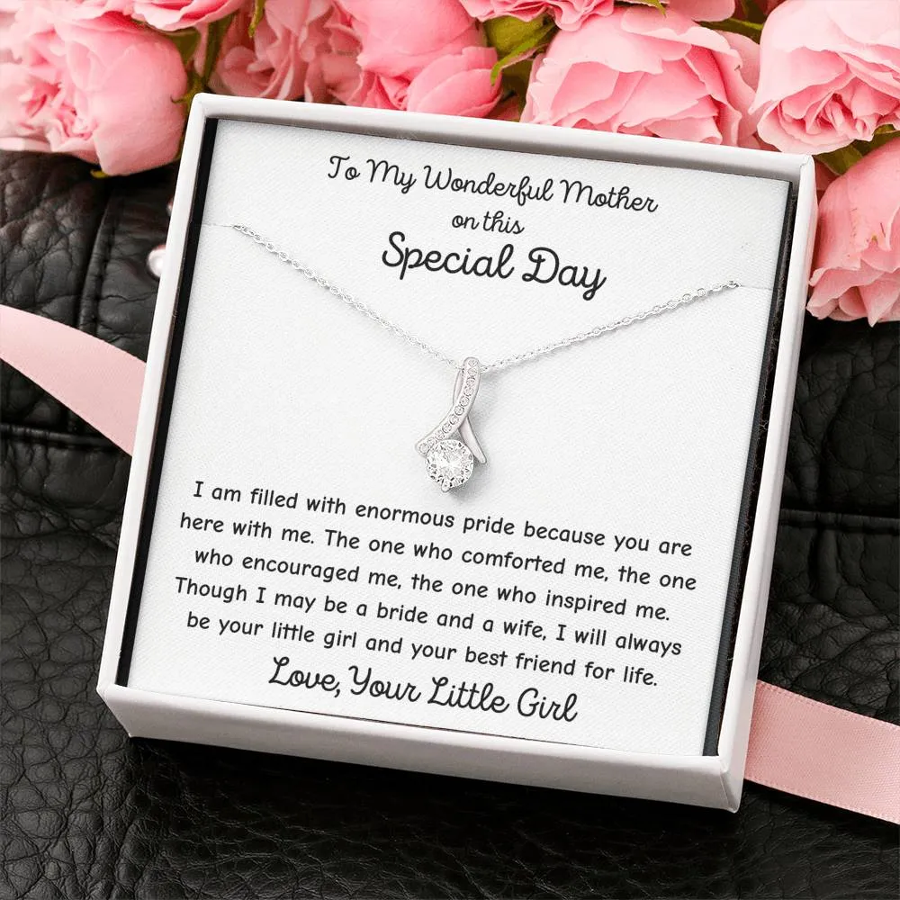 Gift For Mother of the Bride - Your Little Girl Necklace Gift