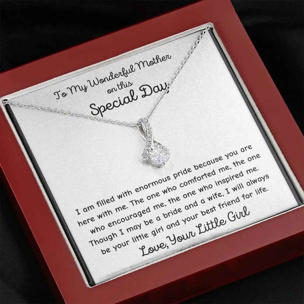 Gift For Mother of the Bride - Your Little Girl Necklace Gift