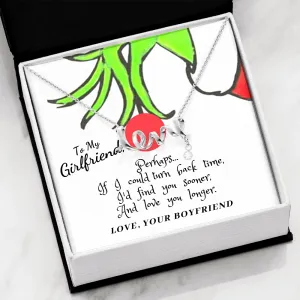 Girlfriend-Love you sooner-Scripted Love Necklace