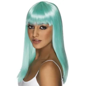Glamourama Wig - Neon Aqua, Long