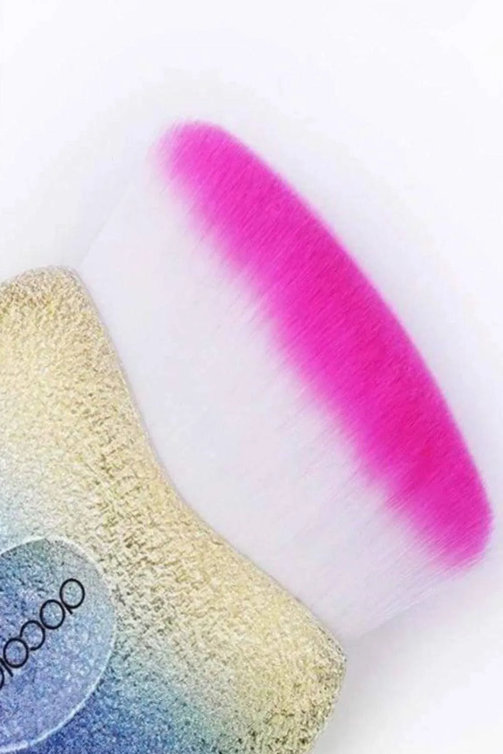 Glitter Rainbow Heart Cupid Makeup Brush Set - 3 Pack