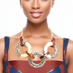 Gold Leopard Ring Collar