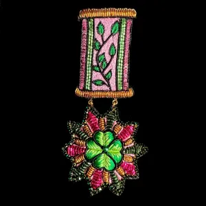 Good Luck Clover Brooch