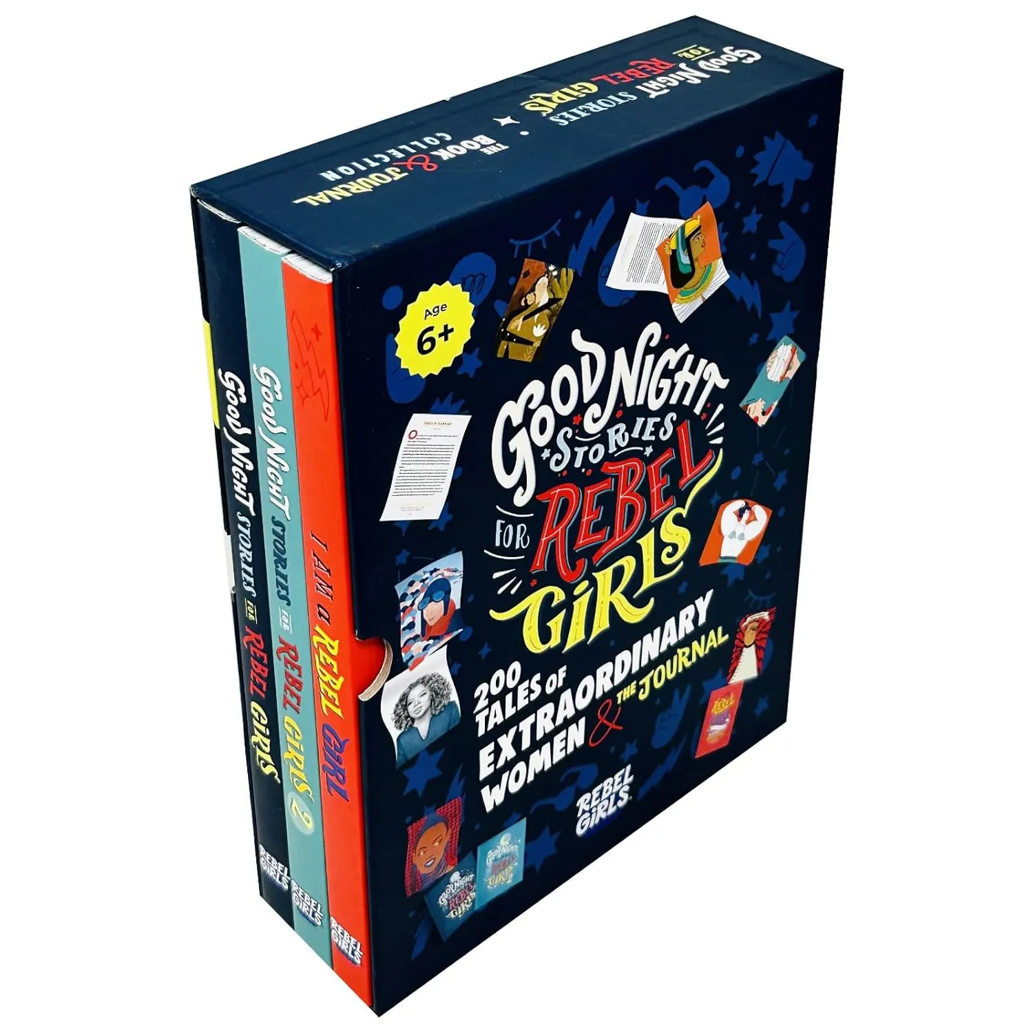 Good Night Stories for Rebel Girls 3 Books Collection Box Set - 200 Tales of Extraordinary Women & The Journal