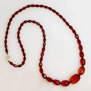 Graduated Bakelite Bead Necklace