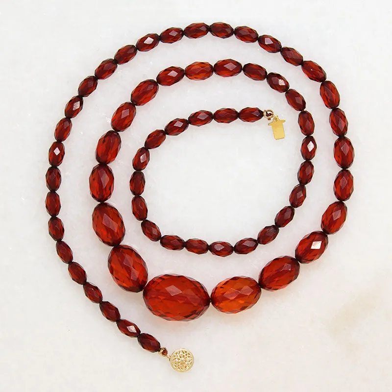Graduated Bakelite Bead Necklace